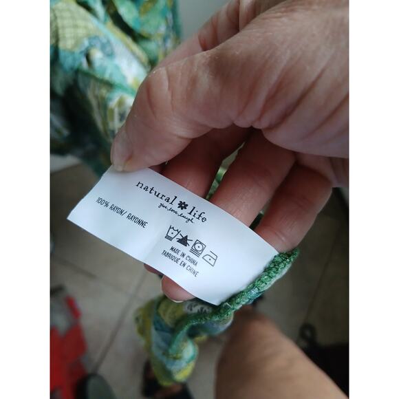 Natural life adjustable strap tunic BoHo patchwork medium - Picture 8 of 8